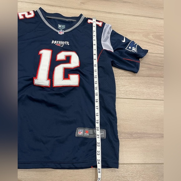 Nike Tom Brady #12 New England Patriots On Field NFL Football Jersey - Size L - Picture 4 of 6